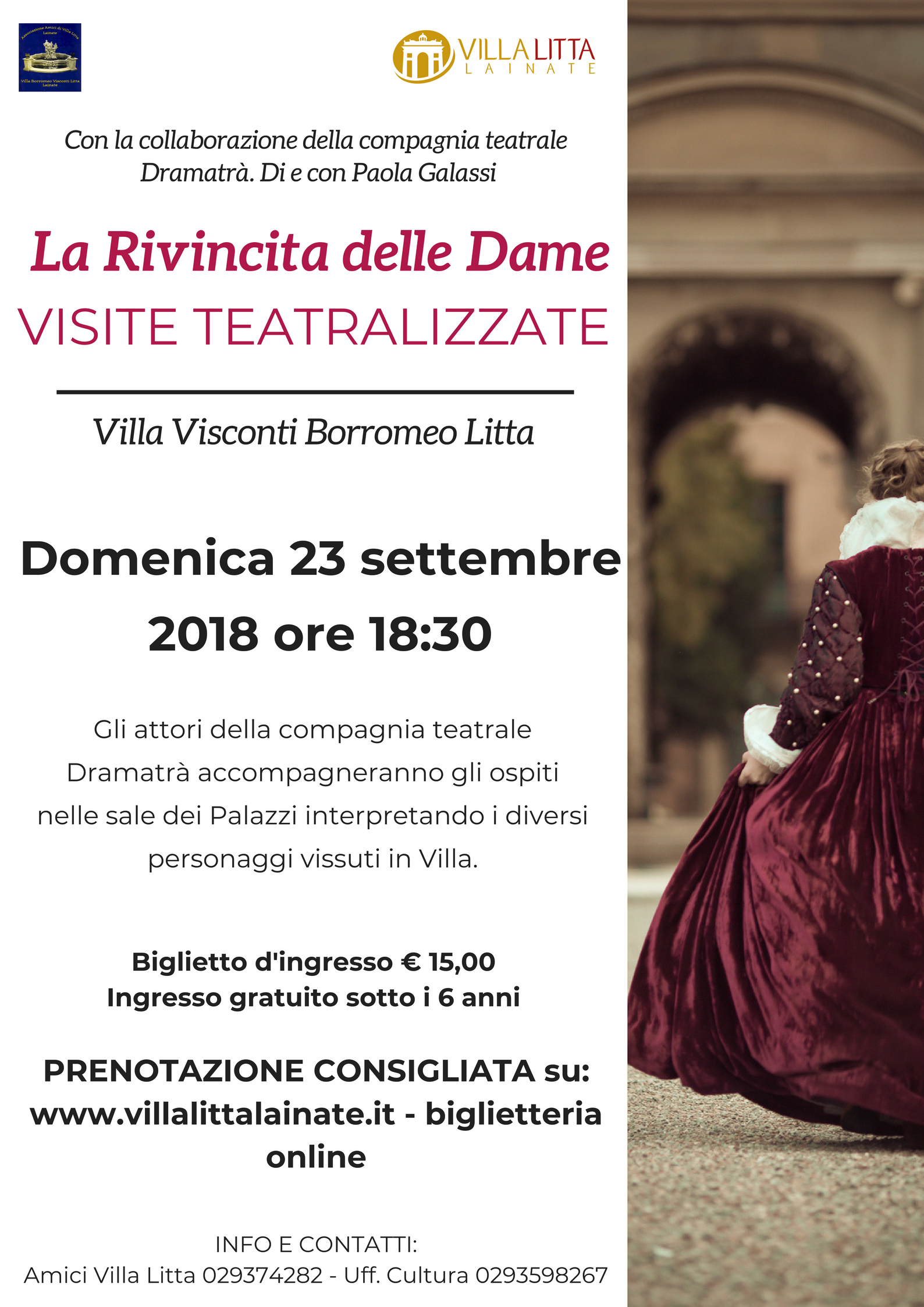 La Rivincita delle Dame - Visita teatralizzata a Villa Litta